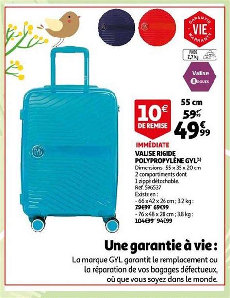 Promo Valise Rigide Polypropylène Gyl chez Auchan iCatalogue fr