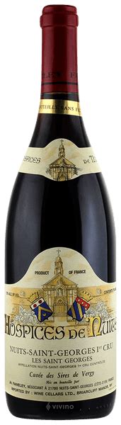 Hospices De Nuits Cuv E Des Sires De Vergy Nuits Saint Georges Er Cru