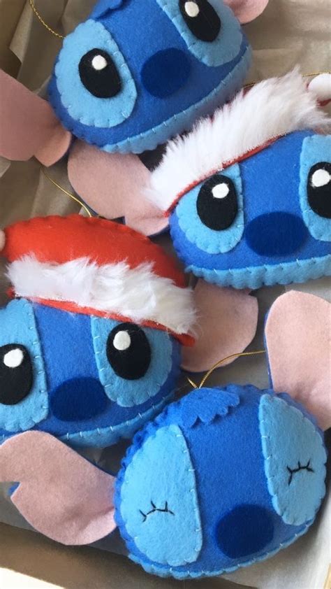 Enfeite De Rvore De Natal Stitch Pronta Entrega Elo Em