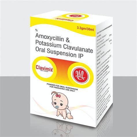 Clavimix Amoxycillin And Potassium Clavulanate Oral Suspension Ip Syrup At ₹ 70 Box In Kolkata