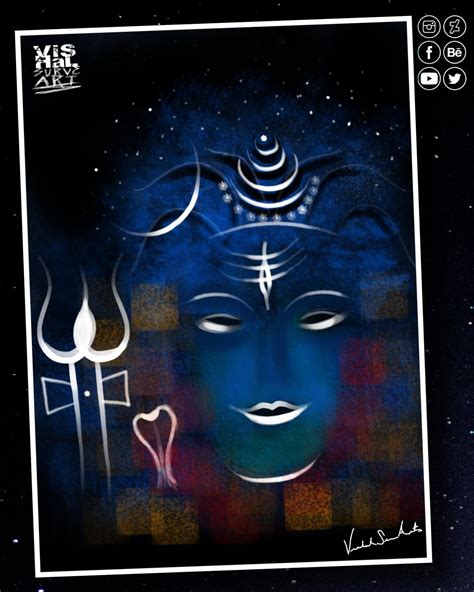 Shiva Abstract Painting by vishalsurvearts on DeviantArt