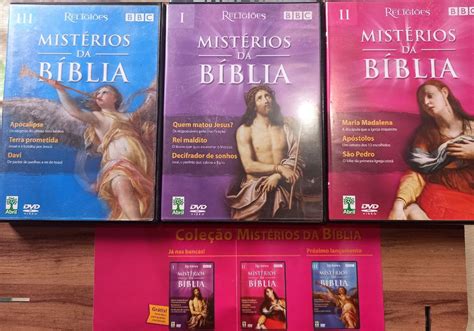 Coleção Mistérios da Bíblia 1 2 3 Dvd Original Áudio Inglês