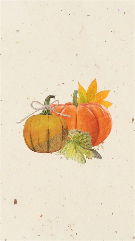 Aesthetic Autumn Pumpkin IPhone Wallpaper Premium Photo Rawpixel