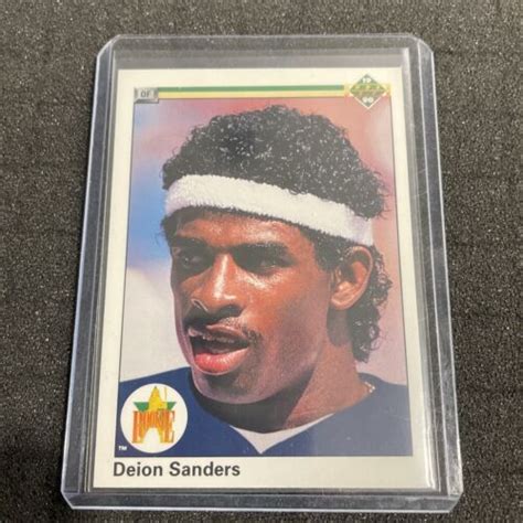 1990 Upper Deck DEION SANDERS New York Yankees Baseball Football Rookie