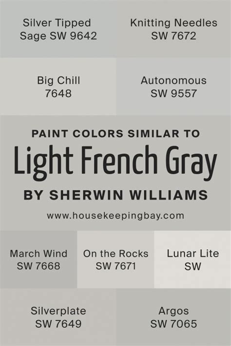 Light French Gray Sw 0055 By Sherwin Williams Housekeepingbay