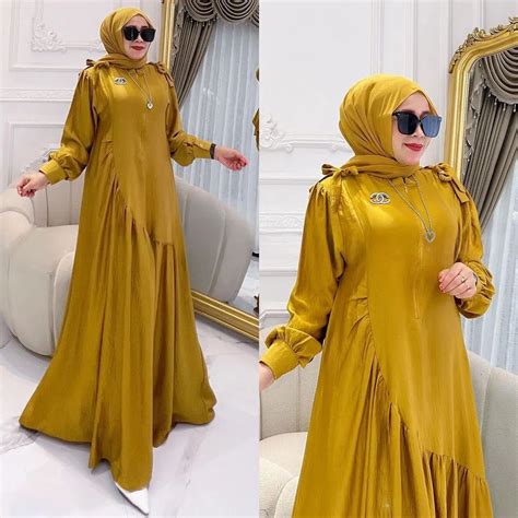 Freya Hijab Balqis Long Dress Baju Gamis Wanita Terbaru