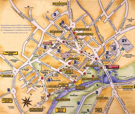 Stratford Upon Avon For Accommodation Touring Dining Walking