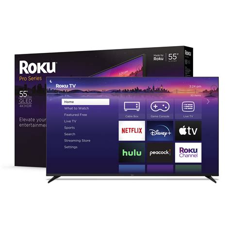 Roku 55-Inch Pro Series 4K QLED Smart Roku TV with Backlit Roku Voice ...