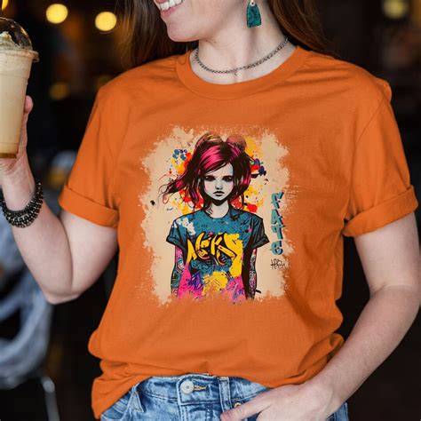 Feminine Power Graffiti T Shirt Bold Street Art With Vibrant Colors And Inspirational Message