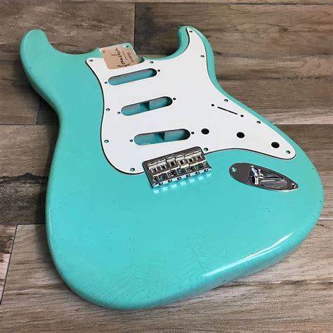 Franchin Mercury Guitar Body SEA FOAM GREEN Nitro Relic Reverb UK