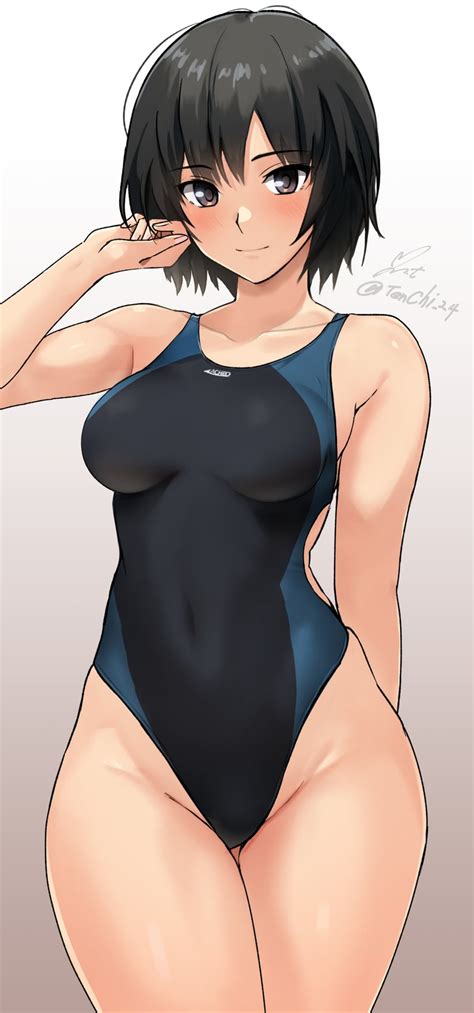 Rule 34 Amagami Belly Button Bikini Looking At Viewer Nanasaki Ai One Piece Swimsuit Short