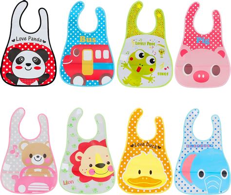 Lictin Baberos Bebes Impermeables Pcs Baberos Impermeable Unisexos