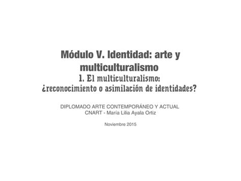 Actividad El Multiculturalismo Ppt