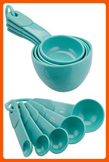 Kitchenaid Piece Measuring Cup And Spoon Set Aqua Sky Kitchen