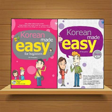 Jual Paket 2 Buku Korean Made Easy Beginners Starter Cd Shopee