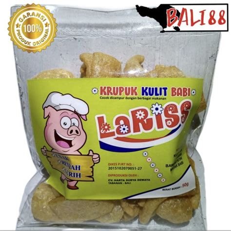 Jual Kerupuk Rambak Babi Lariss Rejeki Samcam Kulit Paru Abon Babi