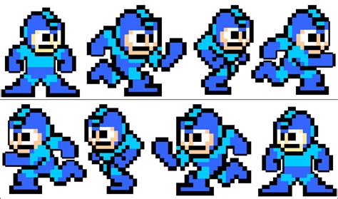 Megaman Running Sprites By Cobalt Blue Knight On Deviantart