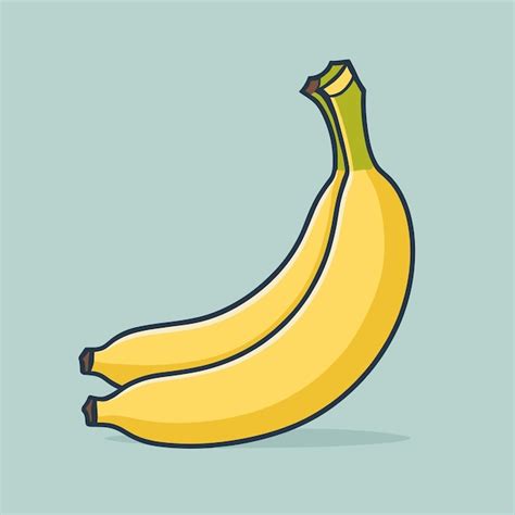 Premium Vector Banana Cartoon Vector Illustration