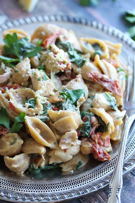 Minute Low Fat Chicken Florentine Pasta Recipe Deliciousness