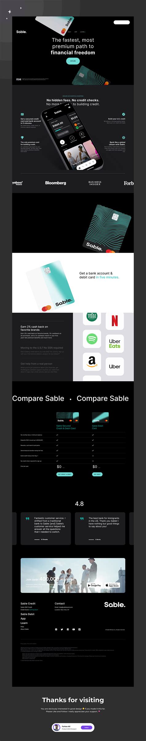 WEBSITE DESIGN DARK MODE by Farhan Ali on Dribbble