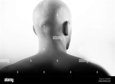Shaved Head Behind Statue Clean Baldness Skinhead Stock Photo Alamy