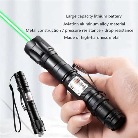 Hunting High Power Green Lasers Pointer Adjustable Focus Burning Green