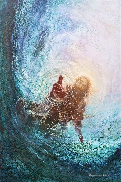 The Hand Of God Painting Yongsung Kim Havenlight Arte De Jesús