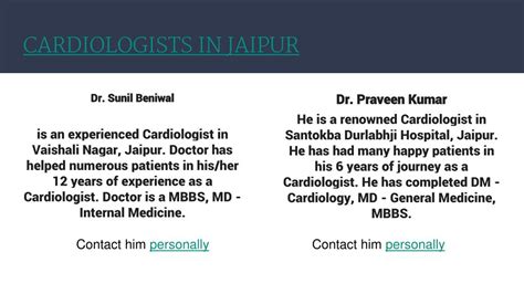 Ppt Best Cardiologist In Jaipur Powerpoint Presentation Free