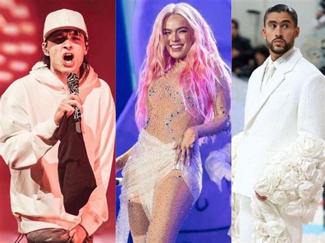 Peso Pluma Bad Bunny Y Karol G Arrasan En Los Premios Billboard Latin