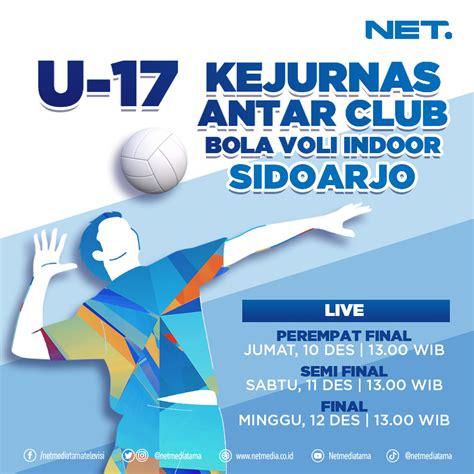 Broadcastmagz Net Hadirkan Kejurnas Antar Club Bola Voli Indoor U