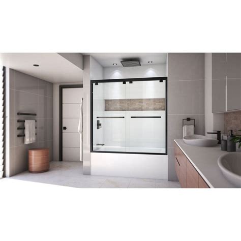 DreamLine Encore 56 W X 58 H Semi Frameless Tub Door With ClearMax