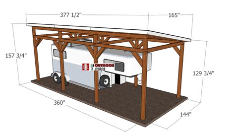 12×30 Carport—dimensions Myoutdoorplans