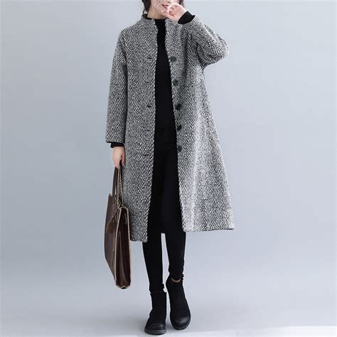 Women’s Long Single Breasted Woolen Coat Beefygoods