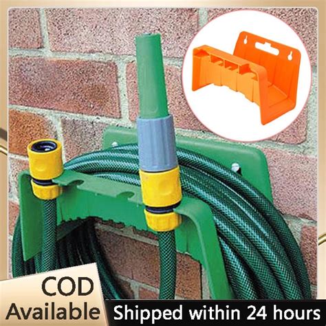 Wall Mounted Garden Hose Pipe Hanger Holder Storage Bracket Shed Fence