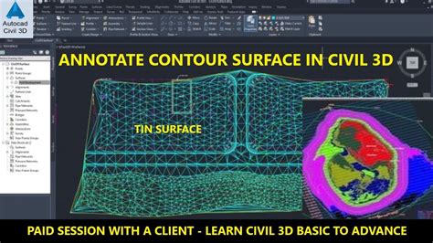 How To Annotate Contour Surfaces In AutoCAD Civil 3d Add Labels On