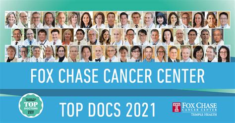 Fifty-Three Fox Chase Cancer Center Physicians Named Top Doctors by Philadelphia Magazine | Fox ...