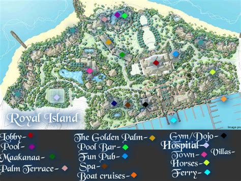 Map Of The Island Royal Island Resort And Spa