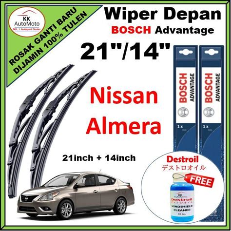 Nissan Almera Perodua Axia 21 Inch 14 Inch BA2114 Genuine Bosch