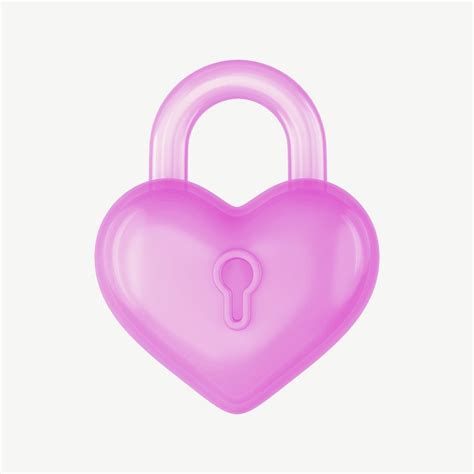 Pink Heart Padlock D Valentine S Premium Psd Rawpixel