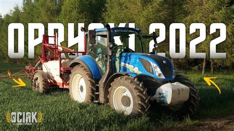 OPRYSKI PSZENICY 2022 O ZACHODZIE SŁOŃCA NEW HOLLAND T5 100