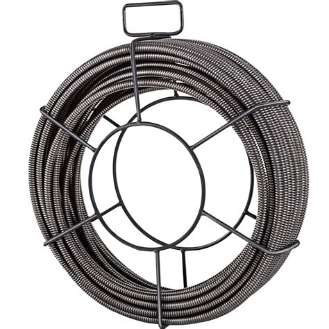 VEVOR Drain Cleaning Cable 50 Feet x 1/2 Inch Solid Core Cable Sewer ...