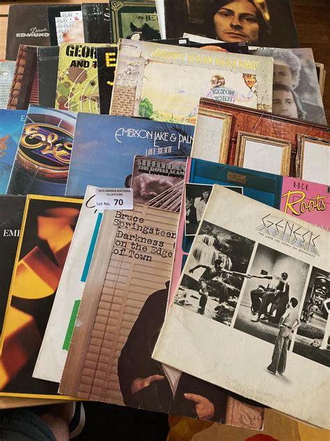 Records 30 Rock Albums Inc Genesis ELP Jethro Tull Etc