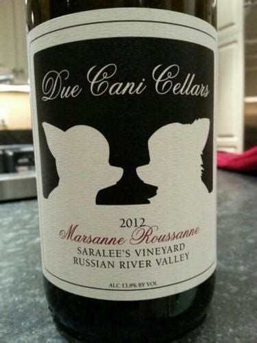 Due Cani Cellars Saralee S Vineyard Marsanne Roussanne Vivino Us