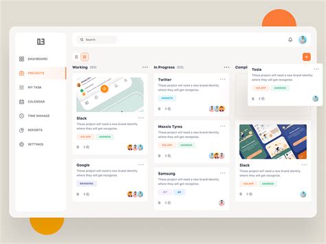 Project Management Dashboard Behance