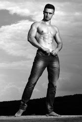 Totally Naked Male Bodybuilder With A Person Photo By Artofphotos
