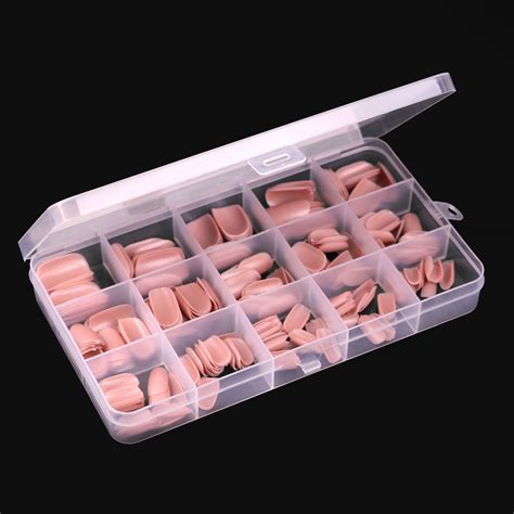 Komilfo SoFast Nail Froms Nude Soft Square Medium гелевые формы для наращивания 300 шт