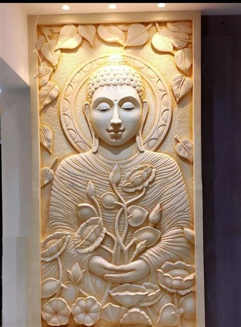 Smooth Buddha Wall Mural For Home Decor Size 10 Ft 4 At Rs 1700 Sq