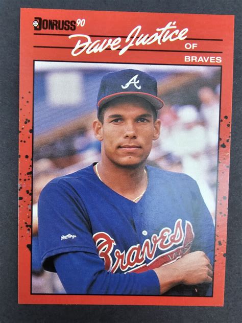 ROOKIE CARD RC Dave David Justice 1990 Donruss 704 EBay