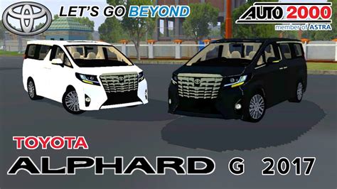 Mod Bussid Toyota Alphard G Bus Simulator Indonesia Youtube