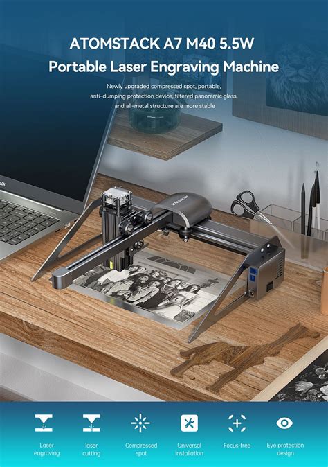 Atomstack P M W Portable Laser Engraver Cutter